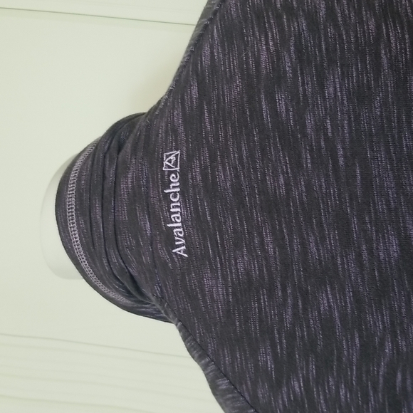 Avalanche Womens Large Loma Sweatshirt Purple Pull Over Quarter Snap Button NEW - Picture 6 of 14